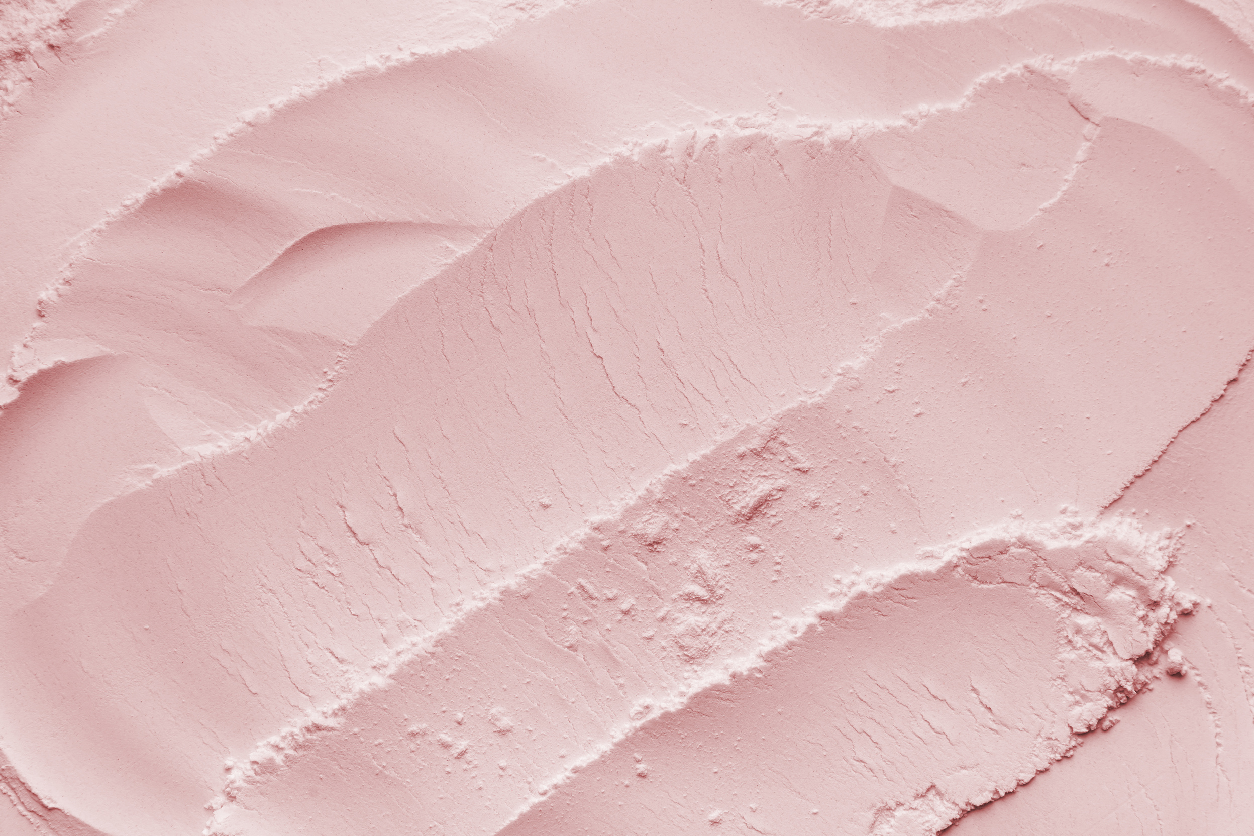 Cosmetic Background, Clay Texture. Mask Pink Dry Clay for Face and Body